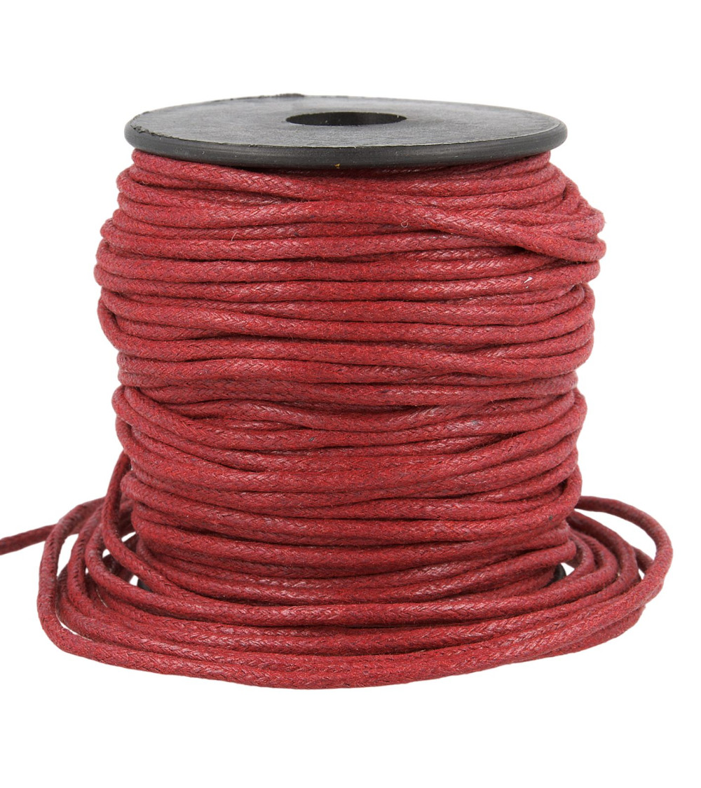 35m reel leather look cord 2mm brown