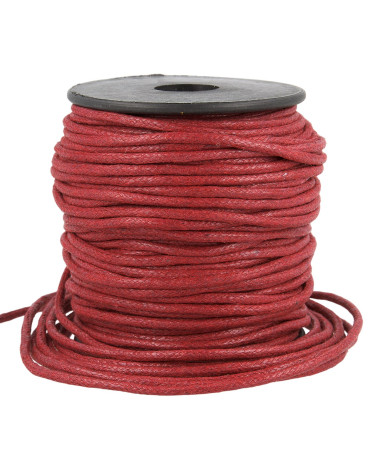 Bobine 35m cordelière aspect cuir 2mm marron