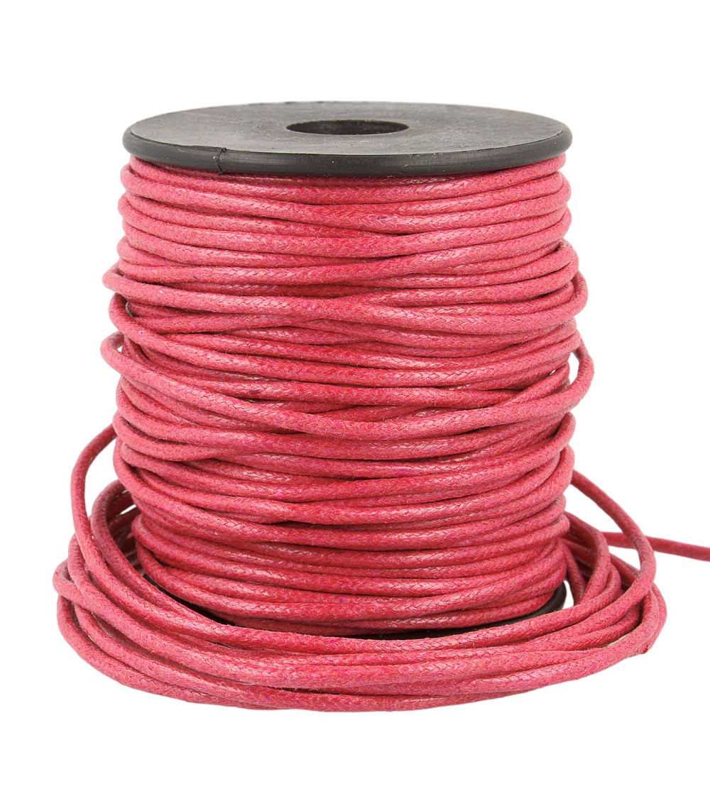 35m reel leather look cord 2mm red