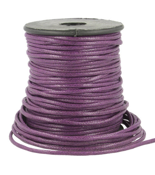 35m reel leather look cord 2mm plum