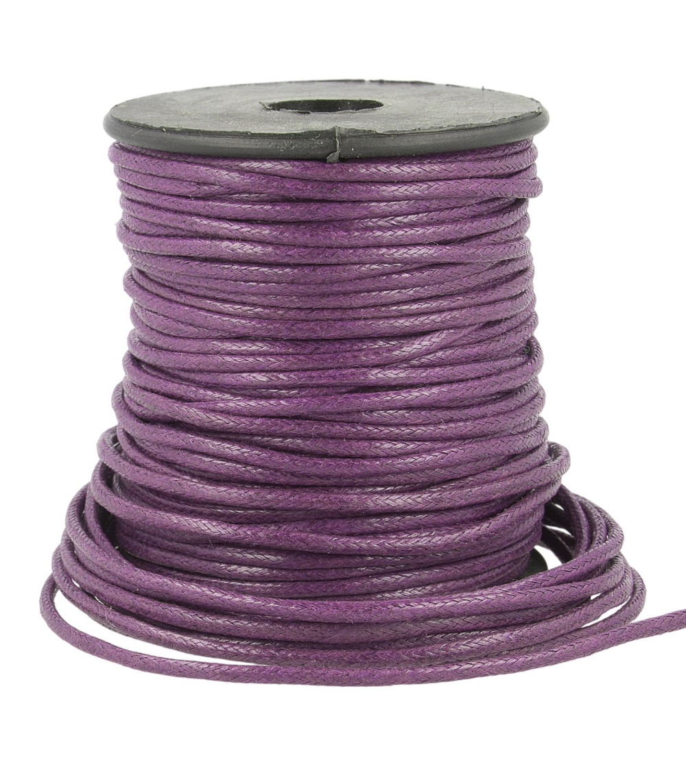 35m reel leather look cord 2mm plum