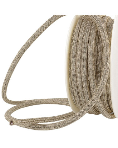 20m spool Metallic cord 7mm light gold