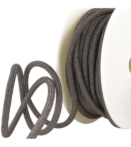 20m spool 7mm anthracite gray metal cord