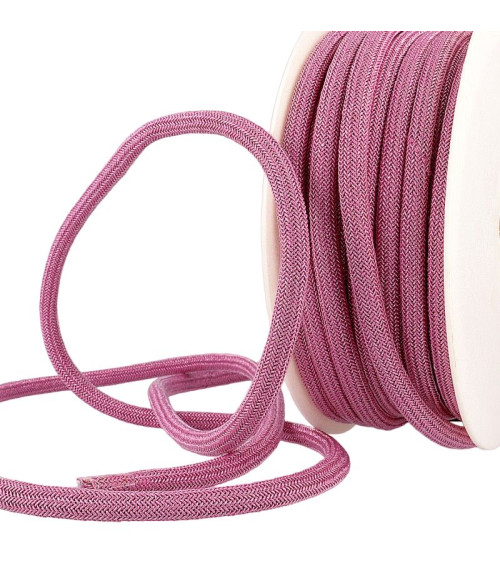 Bobine 20m Cordon métallique 7mm fuchsia