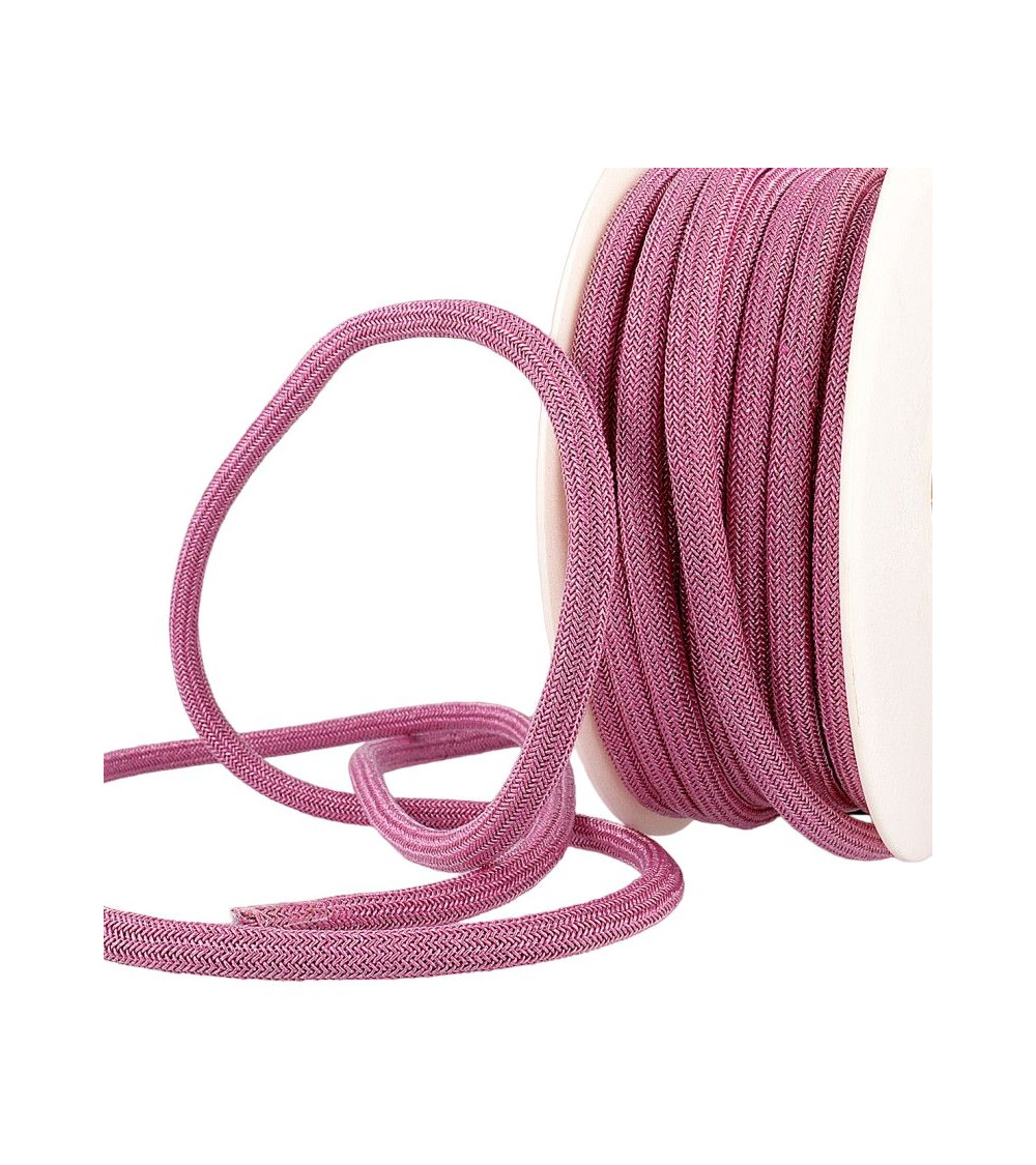 20m spool Metallic cord 7mm fuchsia