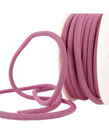 20m spool Metallic cord 7mm fuchsia