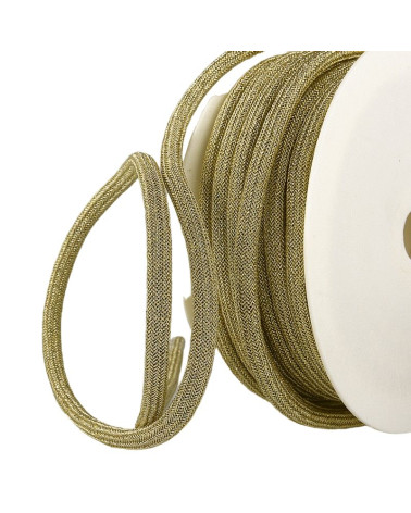 20m spool 7mm gold metallic cord