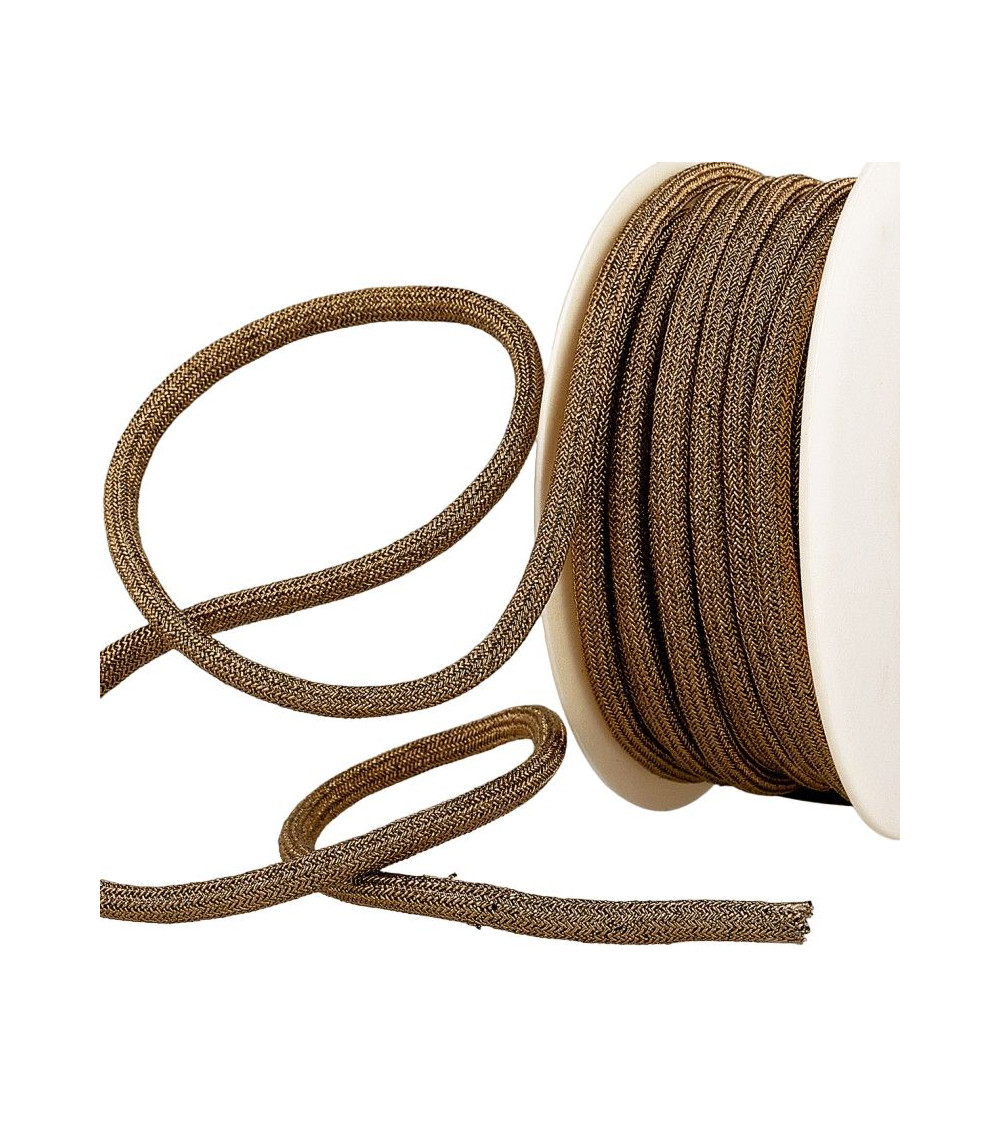 20 m Spule, 7 mm bronzefarbene Metallschnur