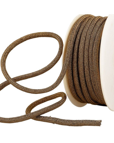 20 m Spule, 7 mm bronzefarbene Metallschnur