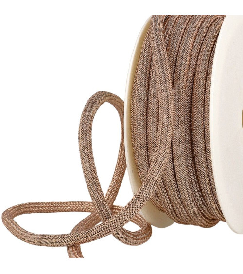 20m spool 7mm metallic cord rose gold