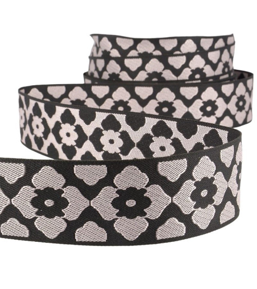 25m spool 40mm braid orient jacquard Pink/black