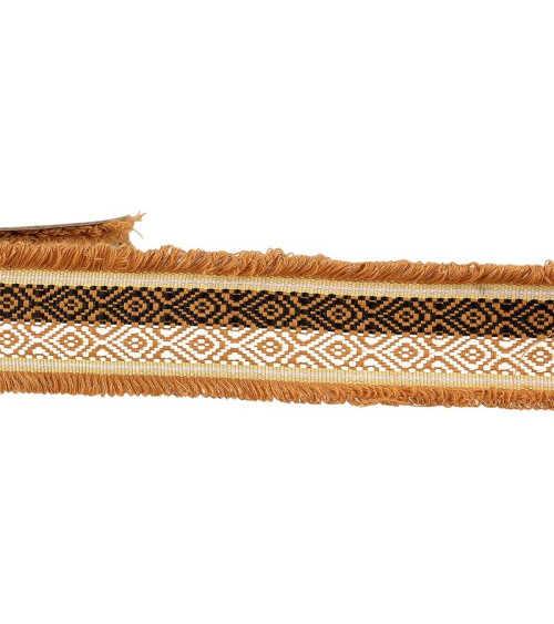 15m spool Two-tone jacquard braid 60 mm Rust