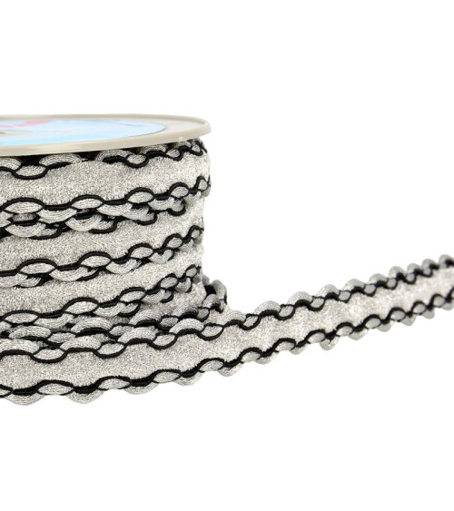 Spool 15m Dress braid 19 mm Silver