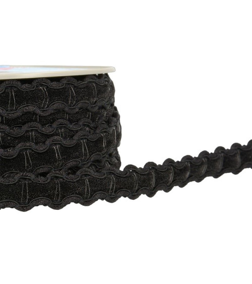 15m reel Dress braid 19 mm Black