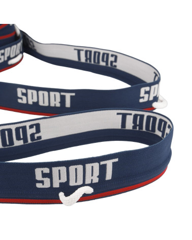 20m reel of elastic sports cord 40mm Navy blue