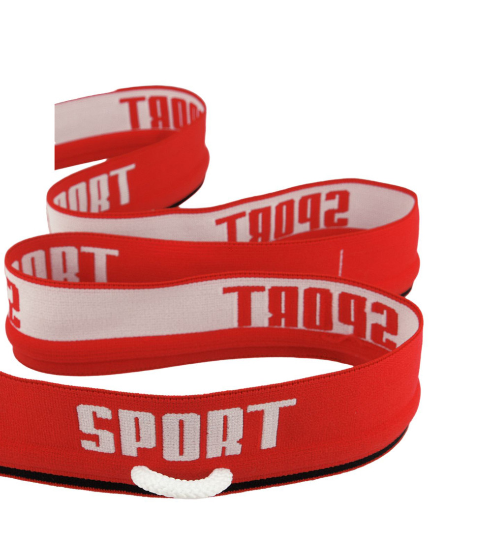 Reel 20m elastic sports cord 40mm Red