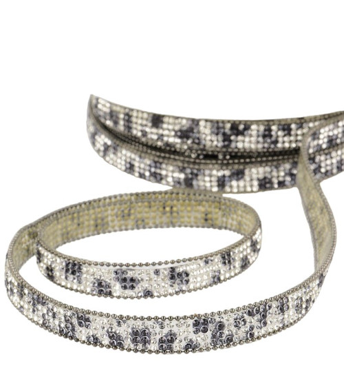 10m reel Multicolored iron-on braid 12 mm Medium Gray