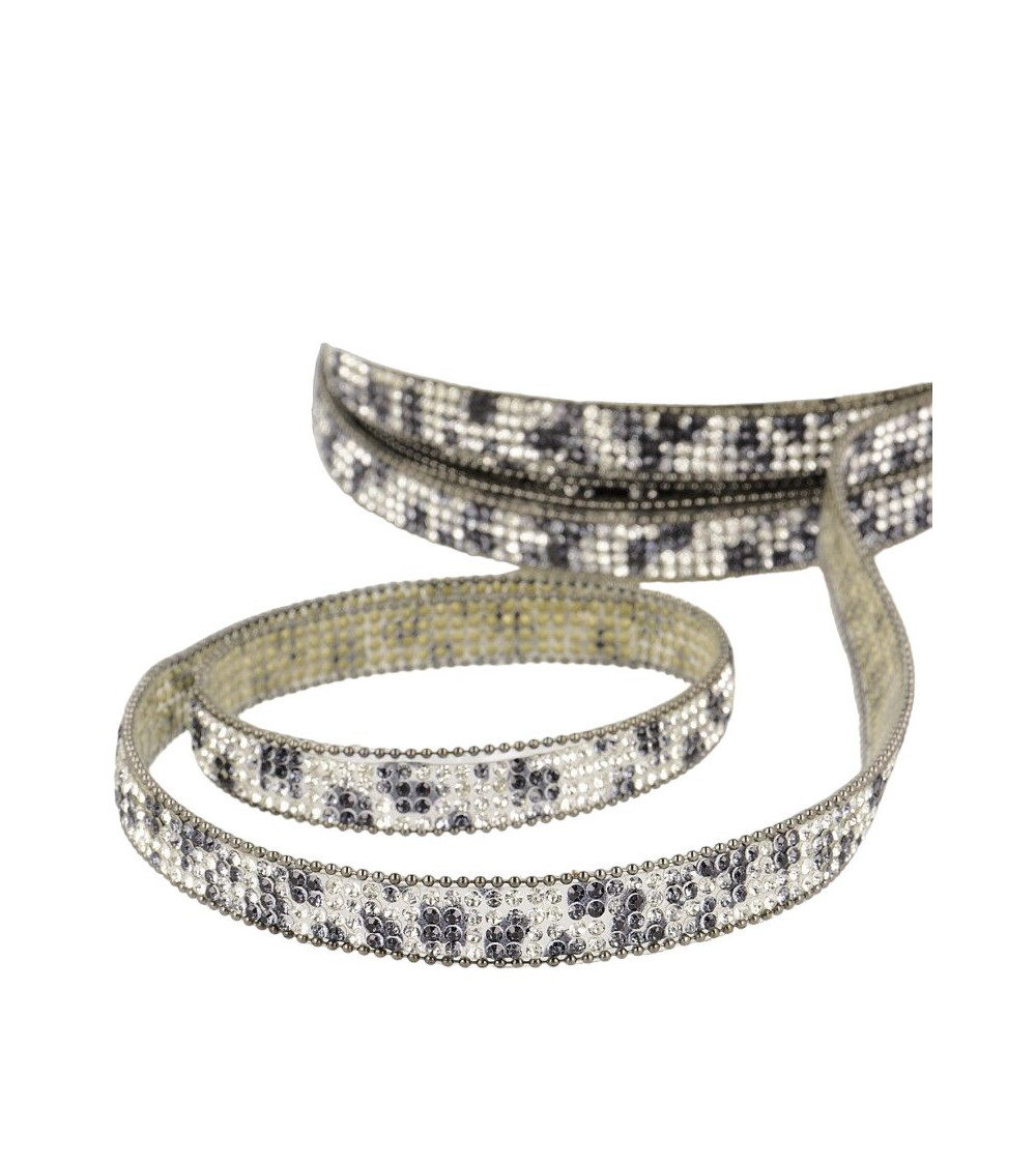 Carrete 10m Trenza termoadhesiva multicolor 12 mm Gris medio