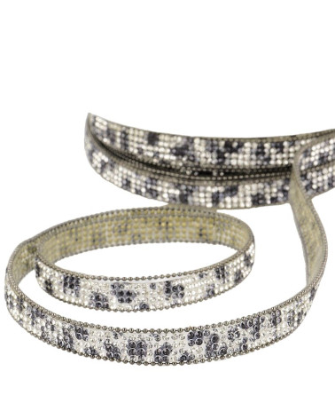 Carrete 10m Trenza termoadhesiva multicolor 12 mm Gris medio