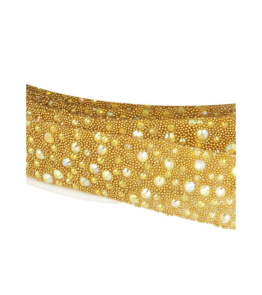 Bobina da 10 m Treccia termoadesiva a bolle 22 mm Oro