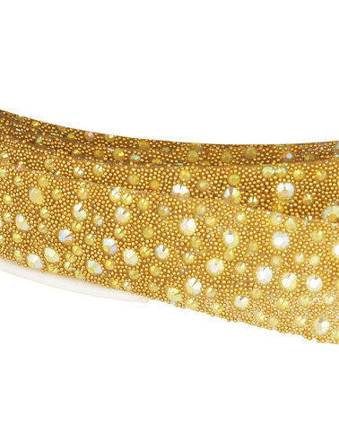 10-m-Rolle, aufbügelbares Luftpolstergeflecht, 22 mm, Gold