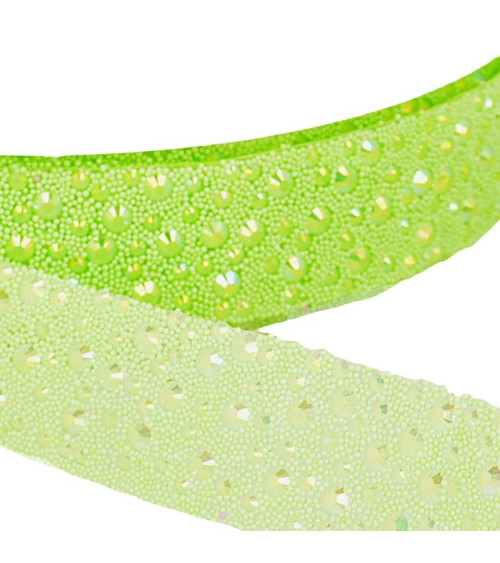 10m reel Iron-on bubble braid 22 mm Anise Green