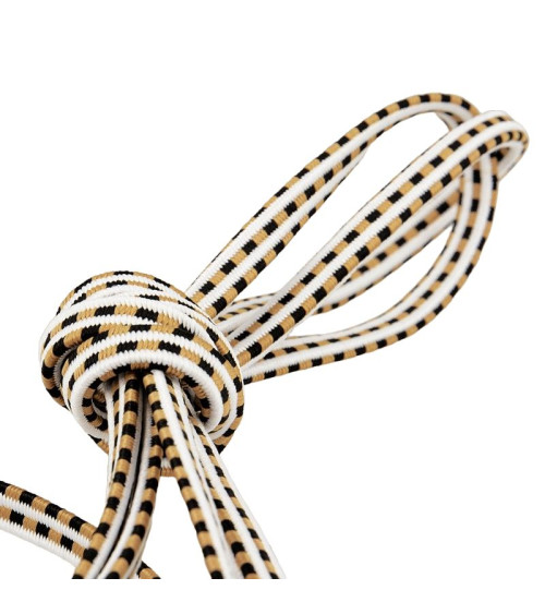 Bobina da 25 m di elastico rettangolare da 6 mm Beige