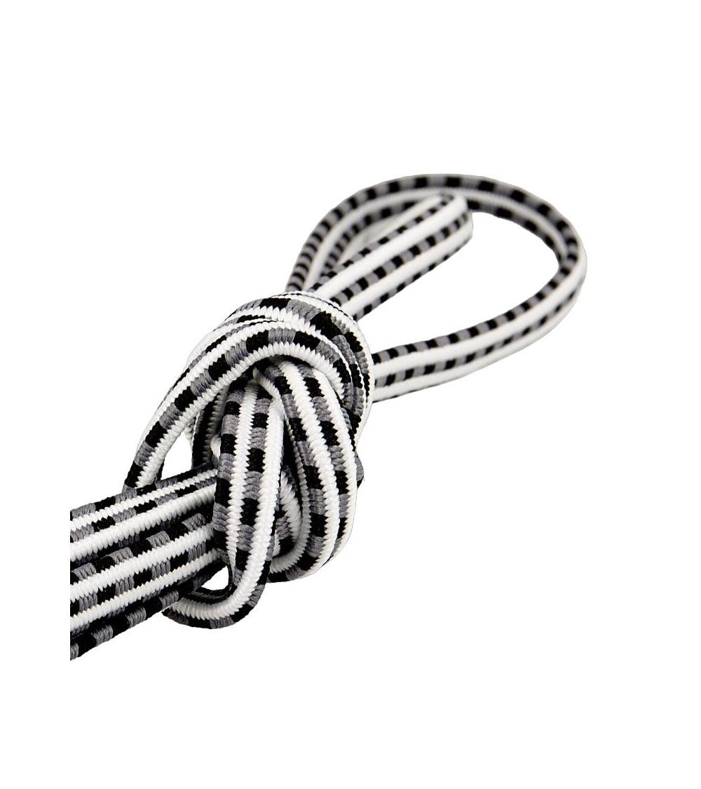 25-m-Spule aus rechteckigem Gummiband, 6 mm, mittelgrau
