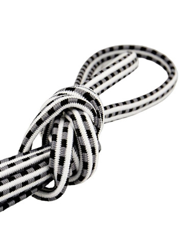 25-m-Spule aus rechteckigem Gummiband, 6 mm, mittelgrau