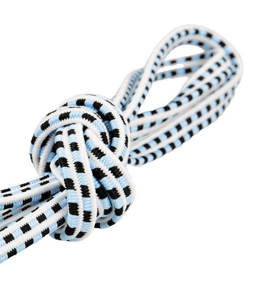 25m spool of 6mm rectangle elastic Light Blue