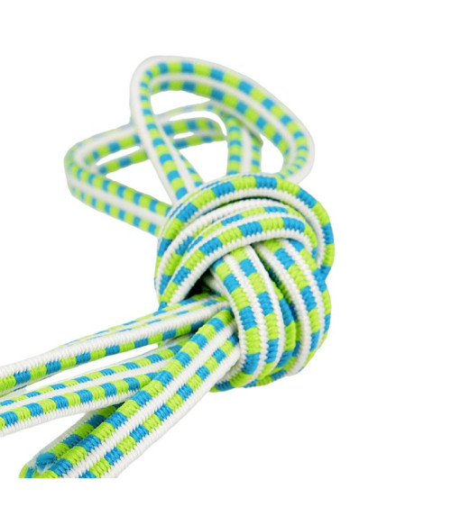 25m spool of rectangular elastic 6 mm Steel Blue