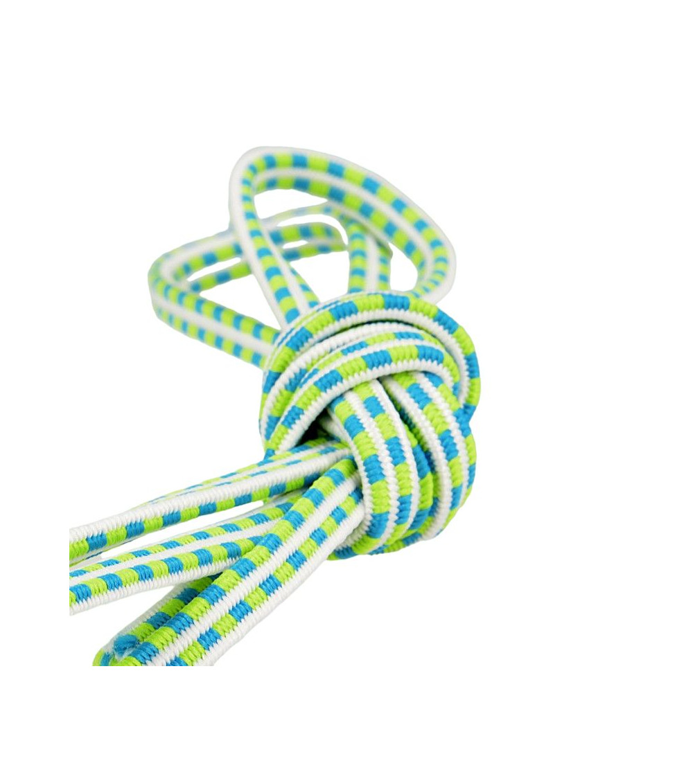 25 m Spule aus rechteckigem elastischem 6 mm Stahlblau