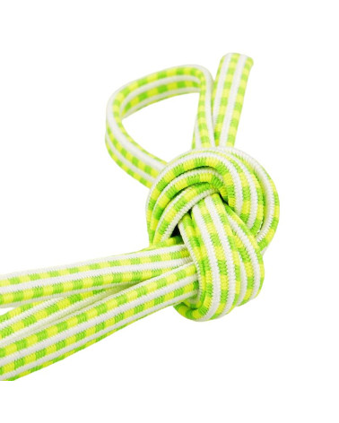25m spool of 6mm rectangle elastic yellow and fluorescent green