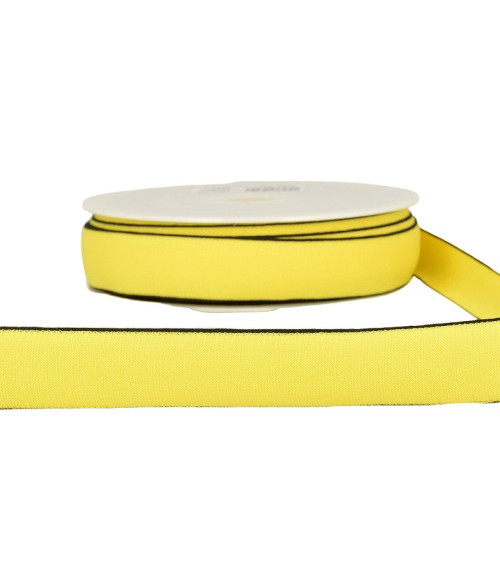 22m spool of multi-colored elastic 25mm Lemon Yellow