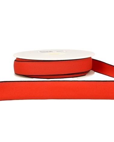 22m spool Multicolored elastic 25mm Red