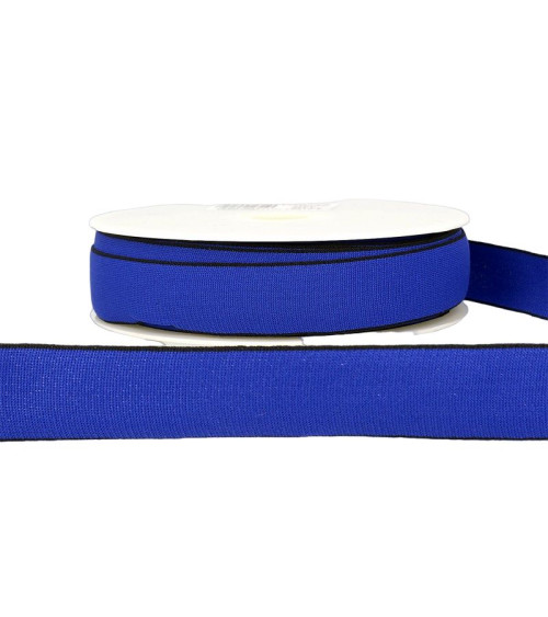 22m spool Multicolored elastic 25mm Navy blue