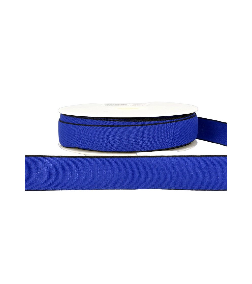22m spool Multicolored elastic 25mm Navy blue