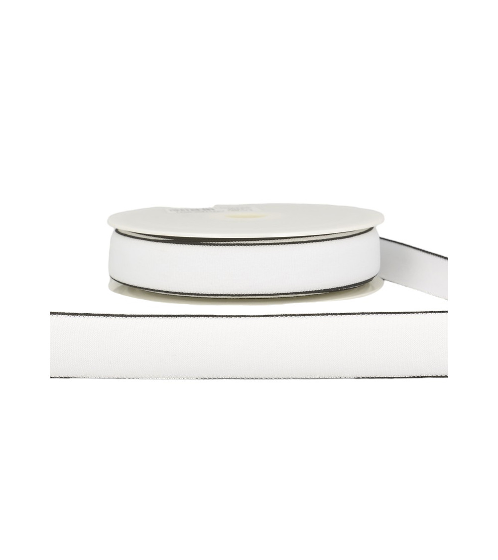 22-m-Spule, mehrfarbig, elastisch, 25 mm, Weiß