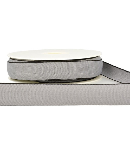 22m spool of multi-colored elastic 40 mm Medium Gray