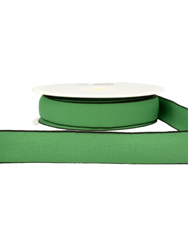 22m spool of multi-colored elastic 40 mm Dark Green