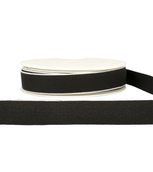 22m spool Multicolored elastic 40mm Black