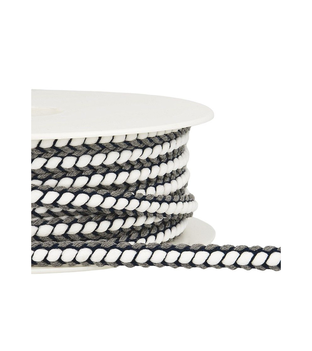 Bobina da 25 m Treccia intrecciata da 10 mm Grigio medio