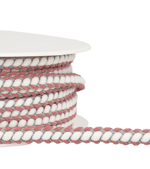 25m reel Braid braid 10 mm Old pink and gray