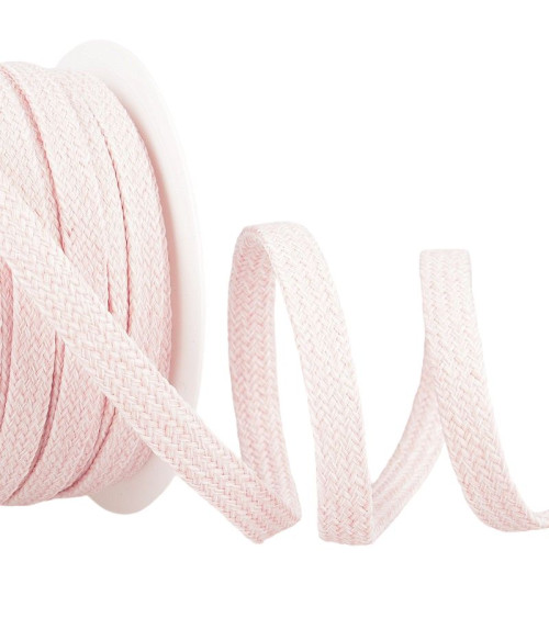 25m spool Tubular mottled braid 12mm Light Pink