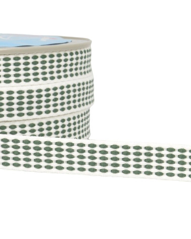 Bobina da 25 m Treccia tratteggiata da 15 mm Blu anatra