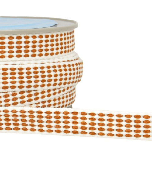 25m reel 15mm dashed braid Rust