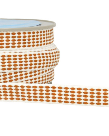 Bobina da 25m treccia tratteggiata da 15mm Ruggine