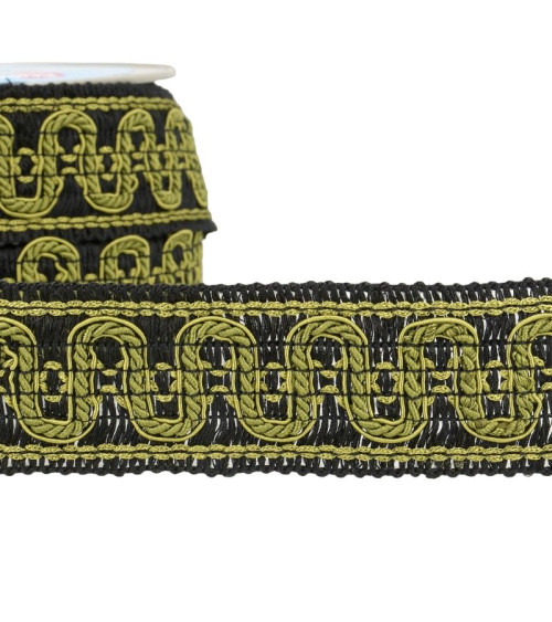 15m reel Wave braid 40 mm Yellow Gold