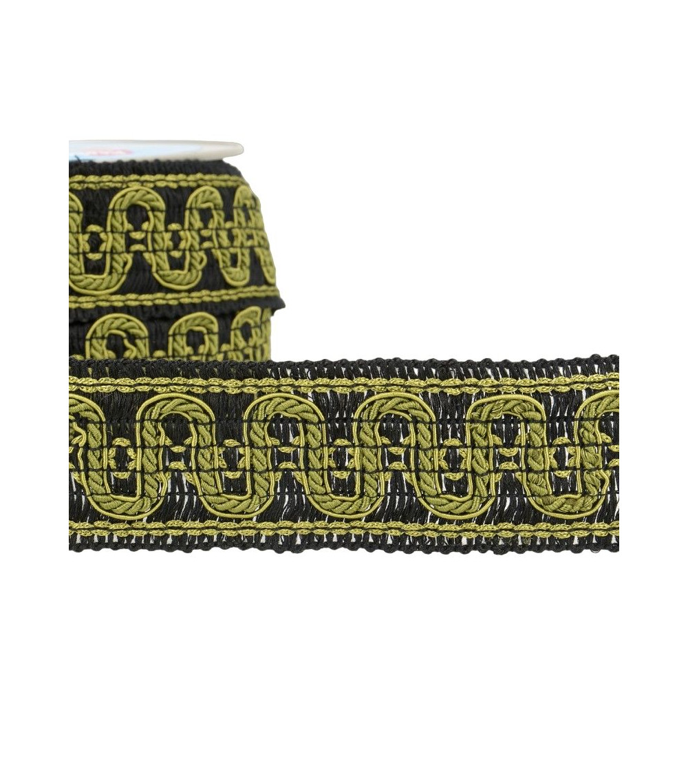 15m reel Wave braid 40 mm Yellow Gold