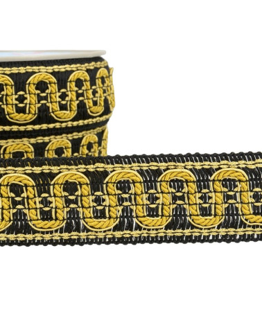 15m reel Wave braid 40 mm Copper